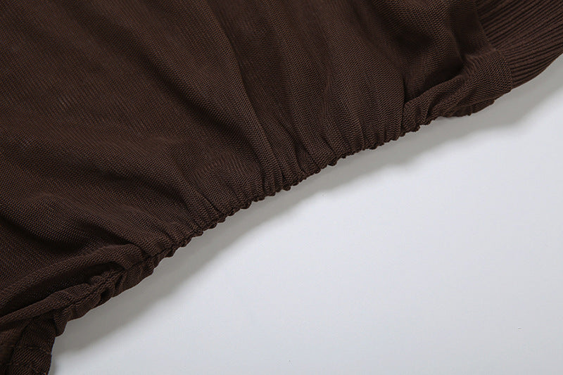 Brown fabric on a white background