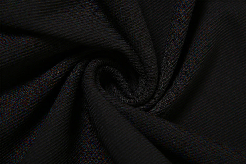 Black Cut-Out Long Sleeve Bodysuit