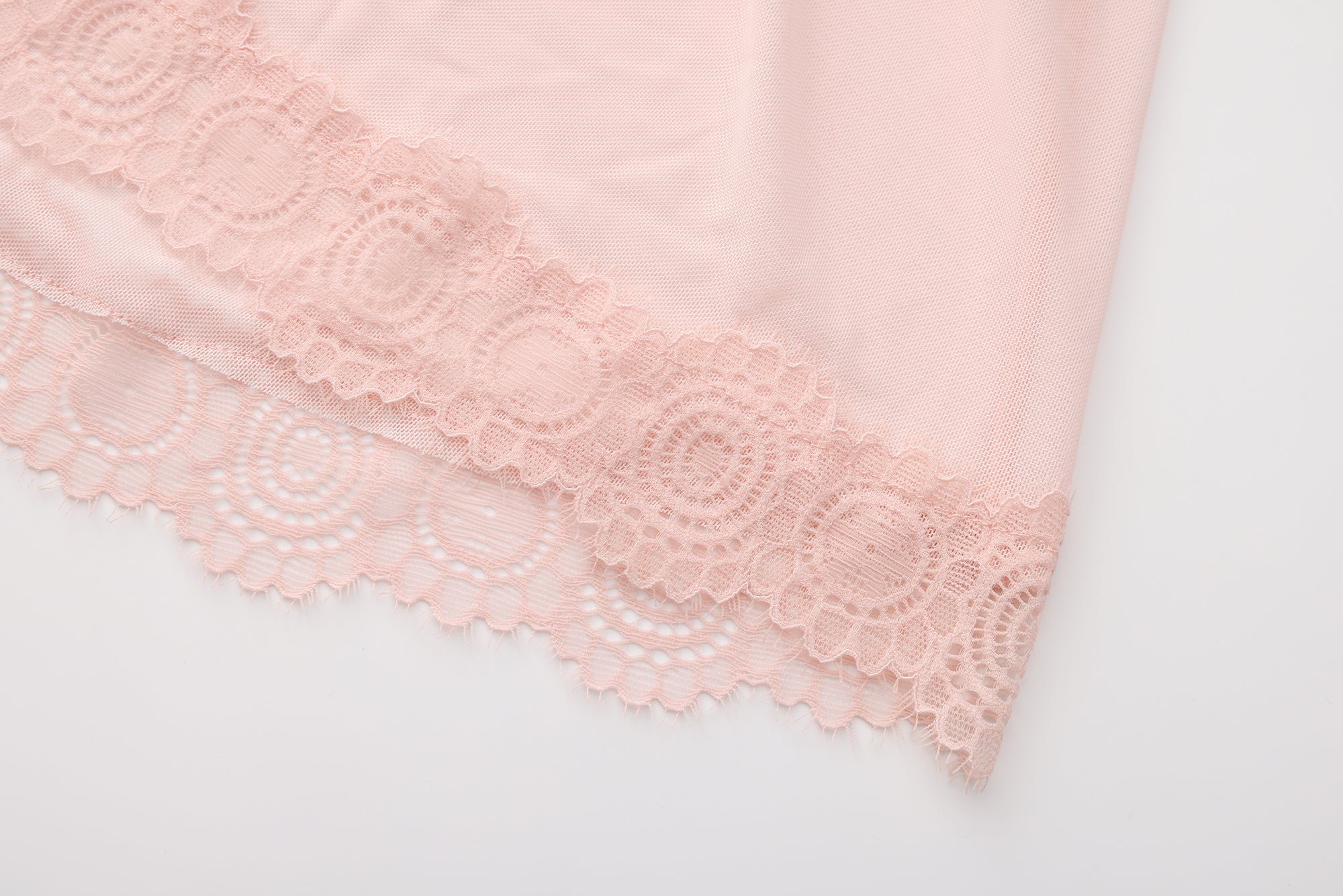 Lace Trim Mesh Babydoll Nightdress