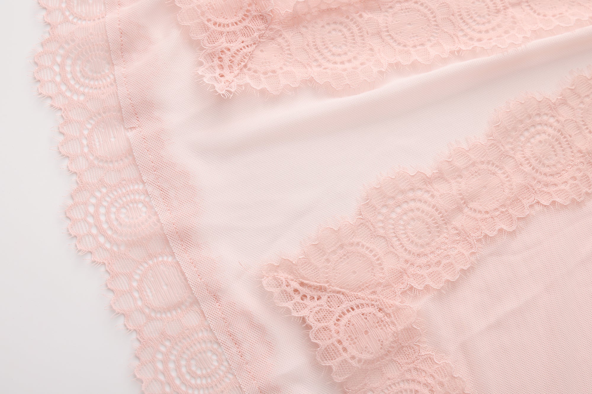 Lace Trim Mesh Babydoll Nightdress