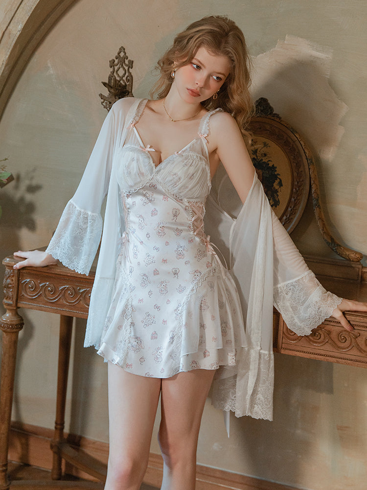 white babydoll slip dress, lace trim mesh mini dress, white slip dress, sleep dress, babydoll lingerie, sheer dress, cute mini dress.