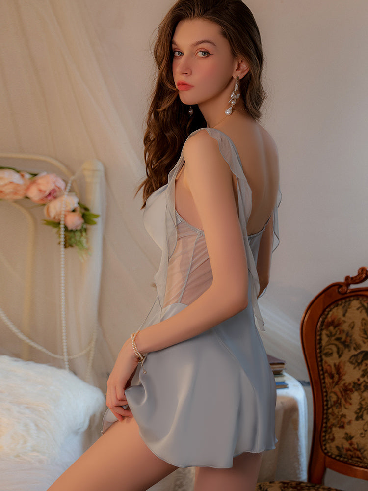 Robe nuisette en satin Romance