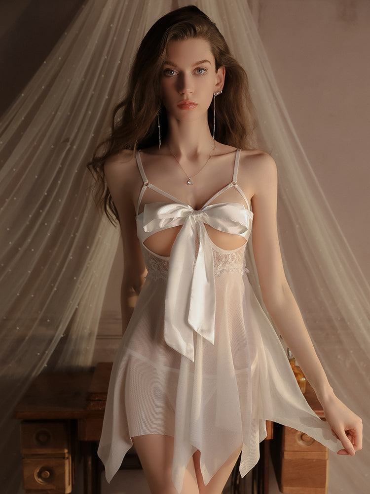 Bow Tie Silk Babydoll