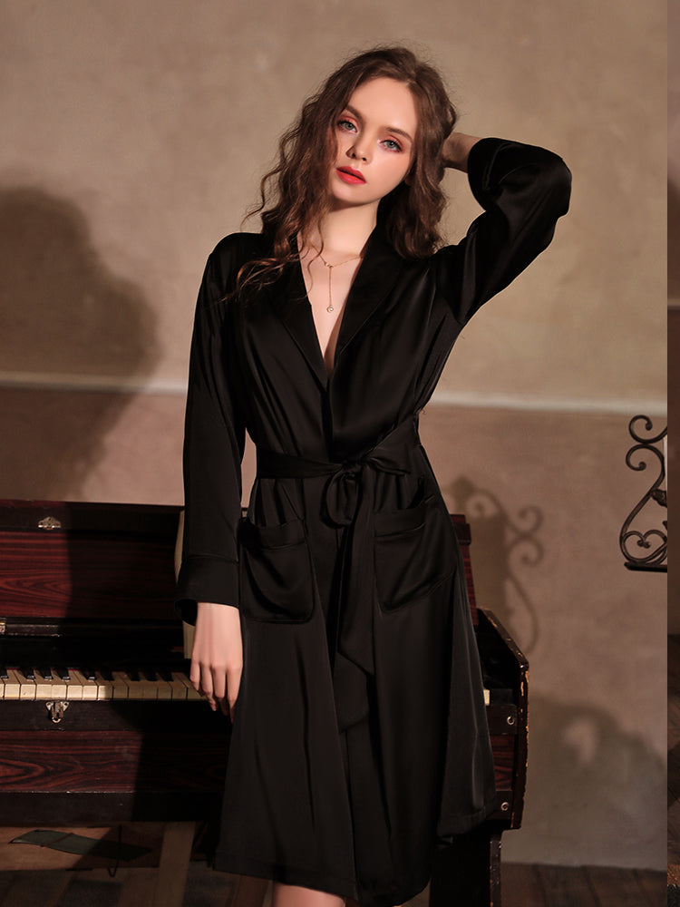 Satin Midi Robe