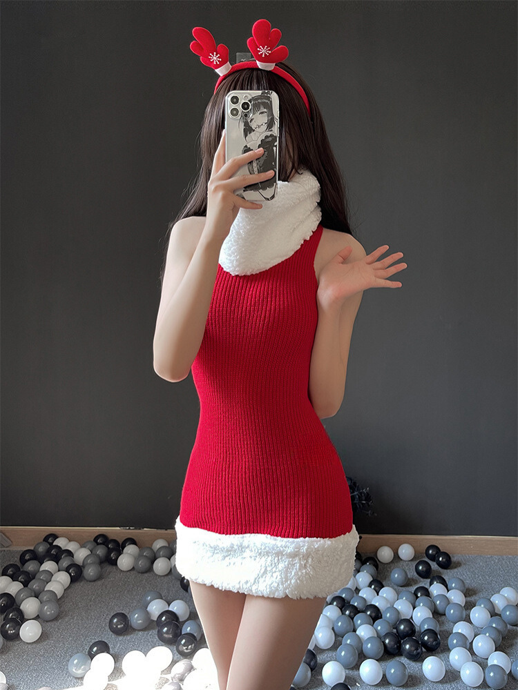 Sexy Christmas dress, red Christmas sweater dress, Christmas sexy dress, sweater dresses for Christmas