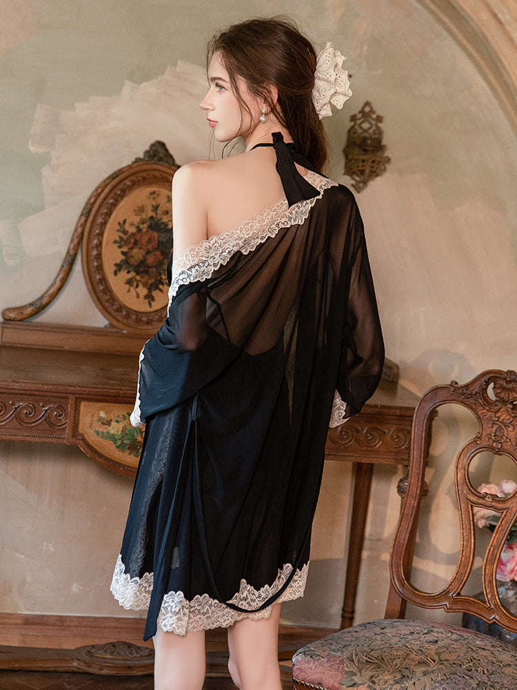 satin slip dress halter dress black slip dress lace lingerie lingerie dress satin dress backless dress mini dress