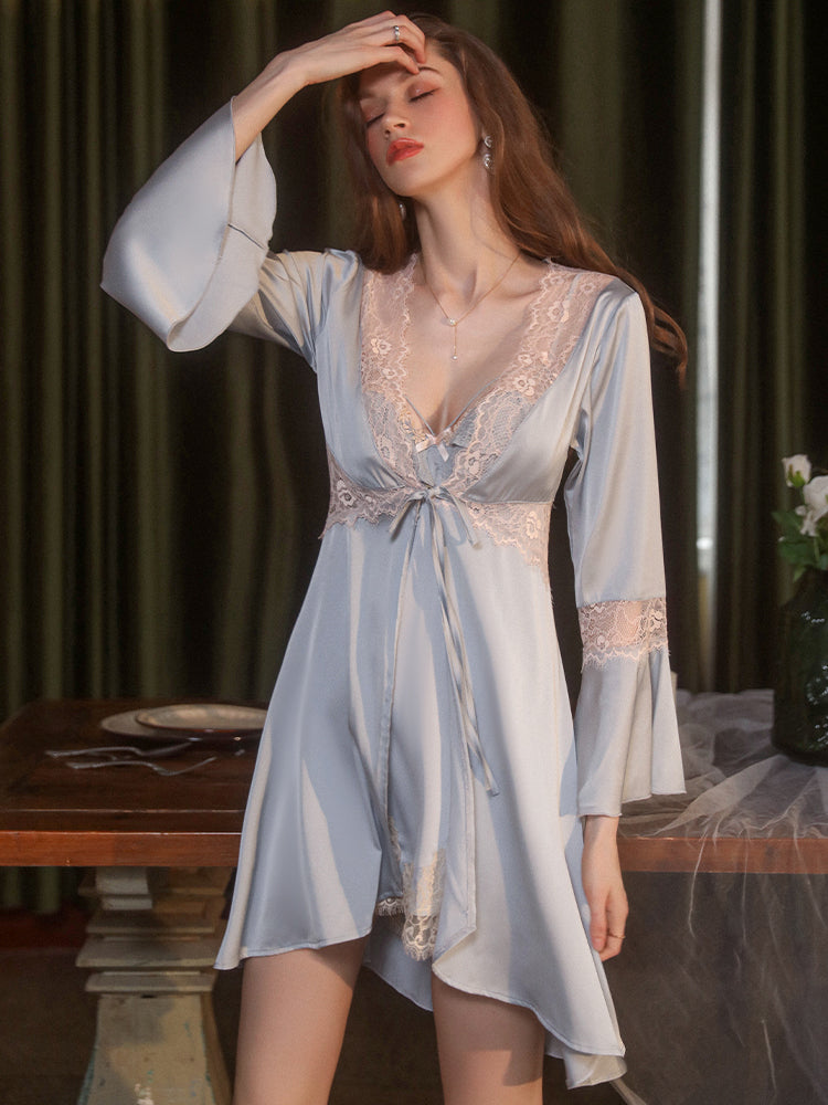 Elegant Chemise Mini Slip Dress