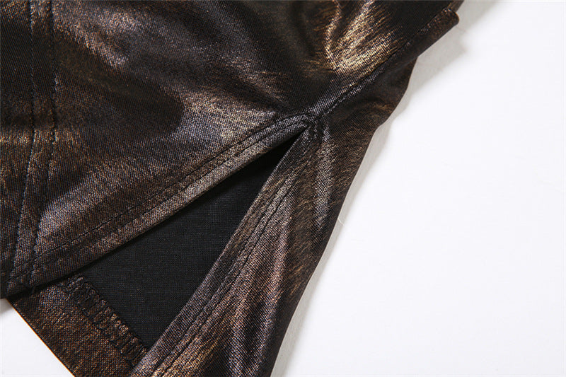 Close-up of a brown textured fabric on a white background