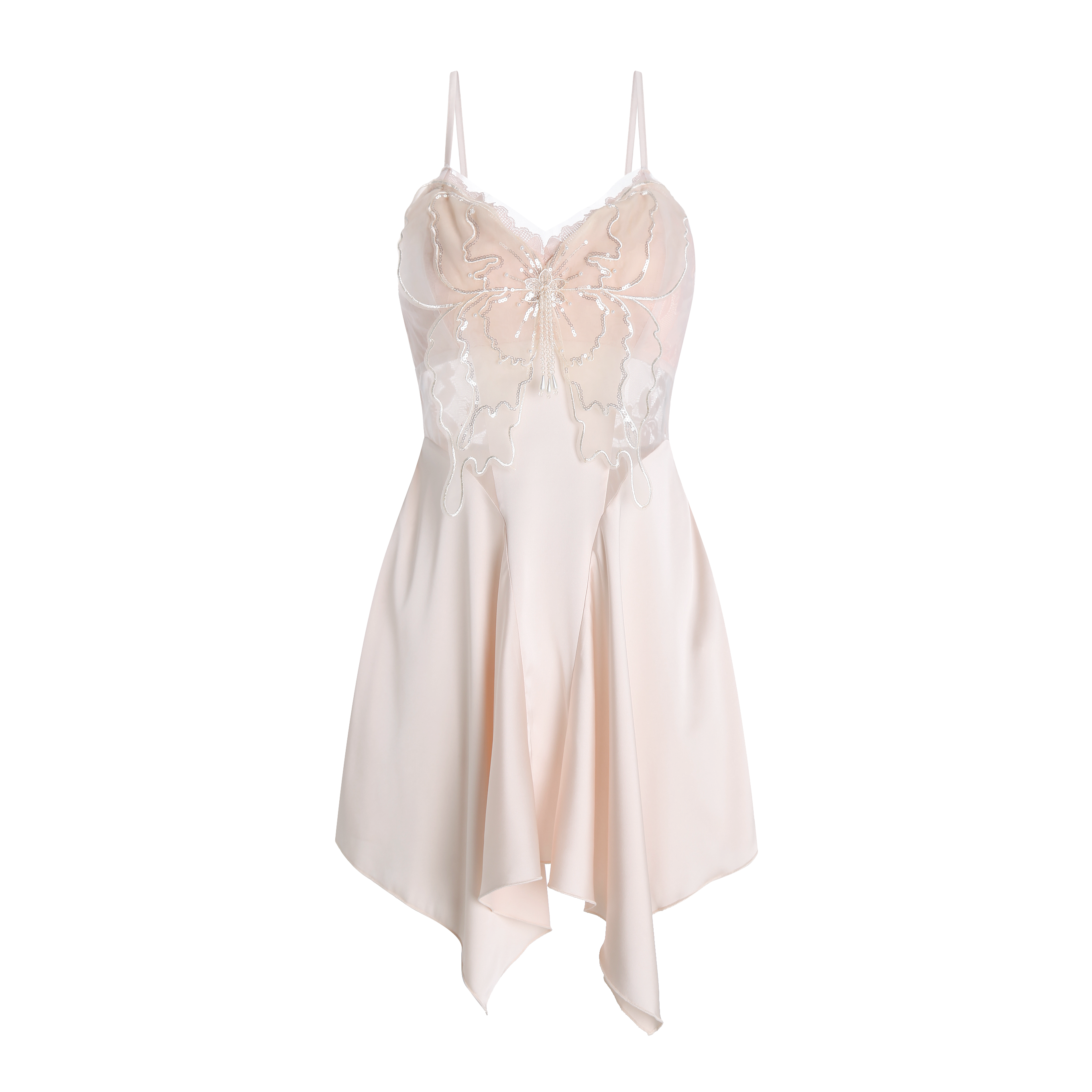 Ethereal Glow Satin Slip Dress