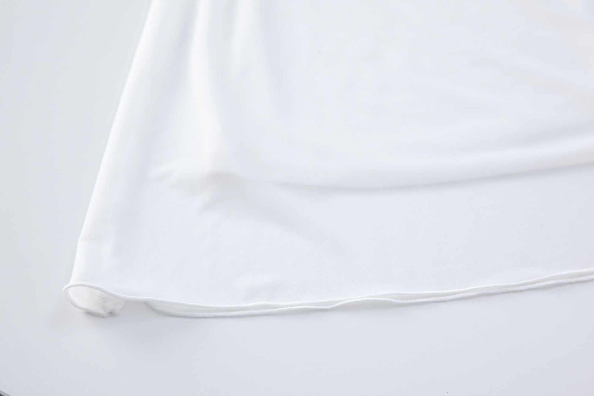 Elegant White Satin Nightgown with Lace Details